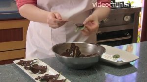 Как приготовить шоколадные листики