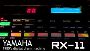 Yamaha RX-11 80's Digital Drum Machine Demo