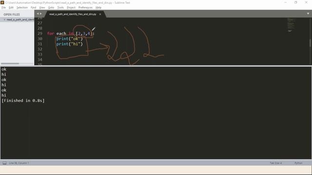 Complete Python Scripting for Automation | Read a path and identify the files and directories