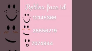 Roblox face and hair id’s!