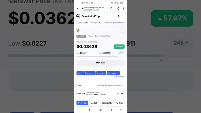 CoinMarketCap сайтты боюнча маалымат смотреть онлайн