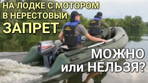 Нерестовый запрет: можно ли использовать мотор?