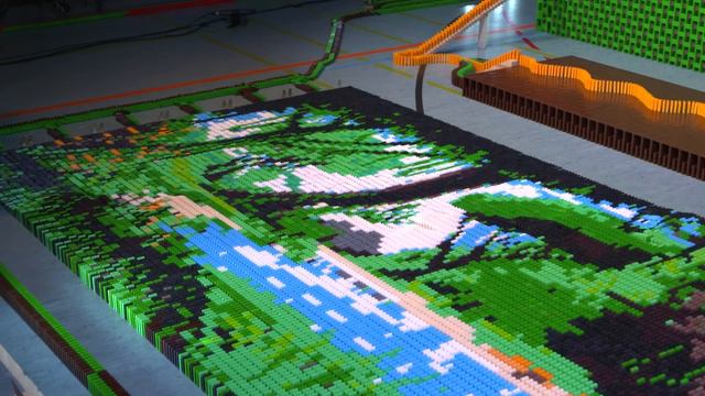 543,210 Dominoes - Dominoland - 3 Guinness World Records | 4K