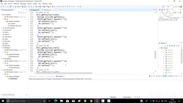 #java  #javaprojects                   Puzzle game in java with source code and output
