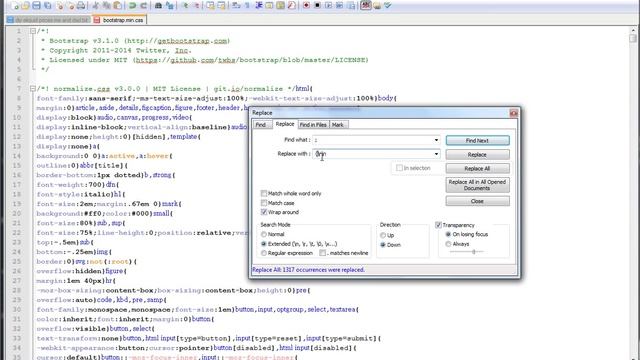 how to de minify css in notepad++ смотреть онлайн