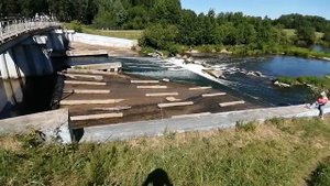 Водопад в Кировской области река Ивкинка. Нижне-Ивкино