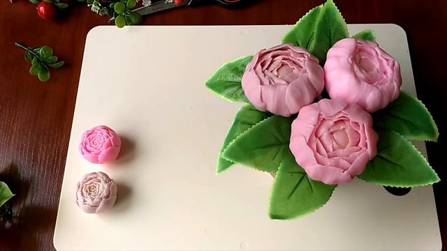 Букет из мыльных пионов. Мастер класс по сборке простого мыльного букета.