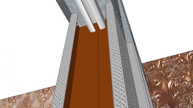 Перегородка из ГКЛ с дверью-купе, бюджетный вариант. Partition with sliding door, budget option