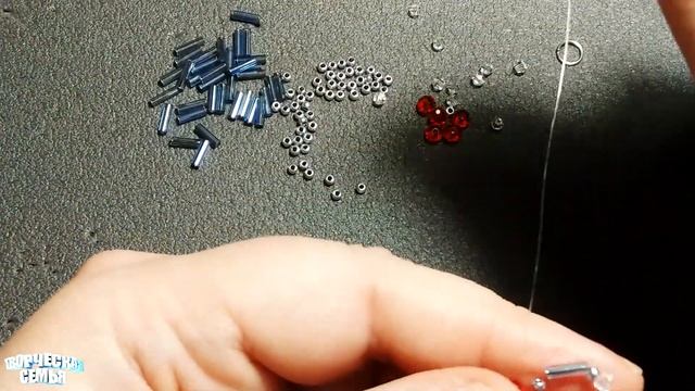 Украшения из бисера. Ожерелье из бисера и стекляруса. Пошаговый МК