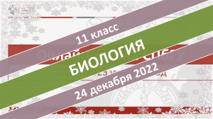 Онлайн-школа СПбГУ 2022-2023. 11 класс. Биология. 24.12.2022