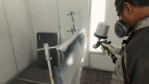 Технология ремонта новой детали в катафорезе через эпоксидный грунт и акриловую эмаль