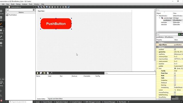 Qt QPushButton  Design Using Qt Stylesheet  QSS  Qt C  Qt Creator  Qt Tutorial