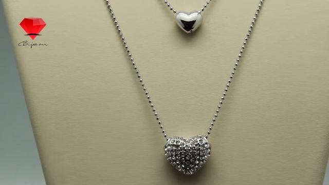 Bije.ru: Подвески "Два сердца" с кристаллами Сваровски Geronima (Джеронима) смотреть онлайн