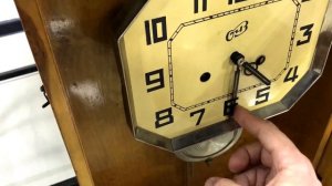 Старинные настенные часы ОЧЗ с боем и маятником