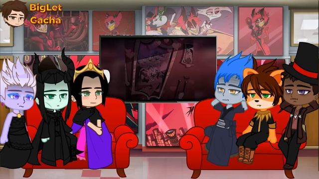 Disney Villains React to Lucifer Morningstar(Hazbin Hotel) | Gacha Club | Full Video