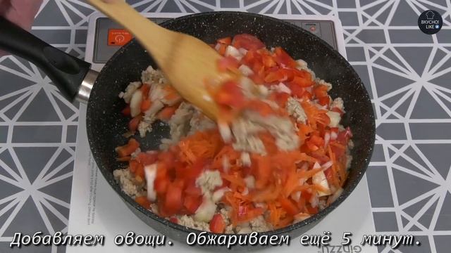 СПАГЕТТИ С ФАРШЕМ И ОВОЩАМИ смотреть онлайн
