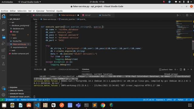 Guardando datos en POSTGRESQL usando Python+ SQLALCHEMY PARTE 4 смотреть онлайн