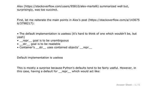PYTHON : What is the difference between __str__ and __repr__? смотреть онлайн
