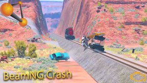 Поезда против железнодорожных аварий в Каньоне | BeamNG.Drive