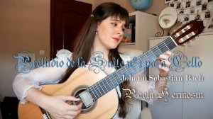 Bach: Preludio Suite para Cello No. 1 BWV 1007 | Paola Hermosín