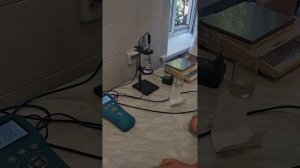 Ход работы с pH метром в областной лаборатории.