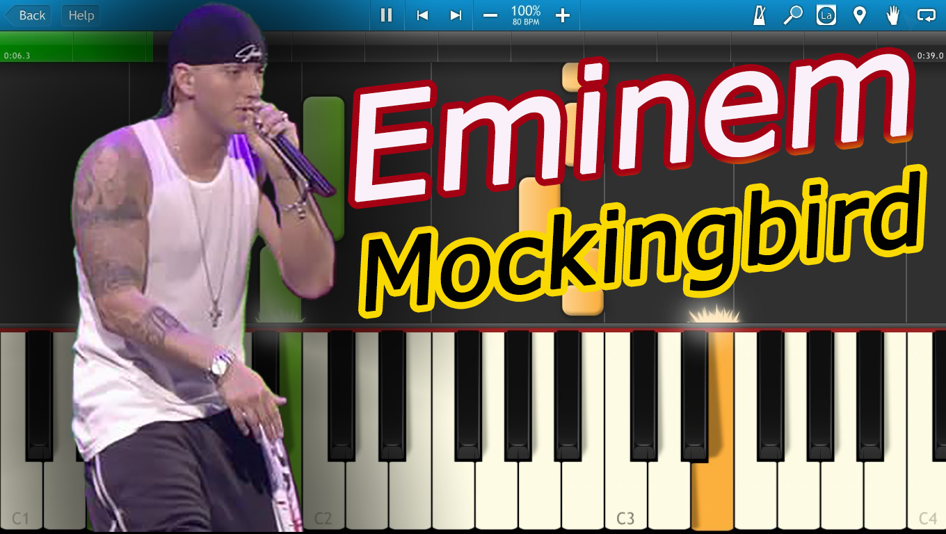 Mockingbird piano. Eminem Mockingbird Piano. Eminem Mockingbird Ноты. Mockingbird на пианино. Mockingbird Eminem Piano Sheets.