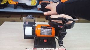 WorkMan 5800 точильный станок для режущего инструмента с горизонтальным диском и подачей воды.