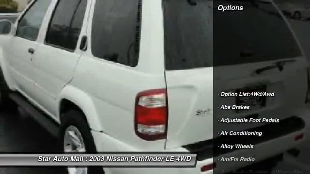 2003 Nissan Pathfinder LE 4WD Bethlehem PA 18020 смотреть онлайн