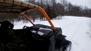 MAVERICK SPORT 1000R. Покатушка по снегу.