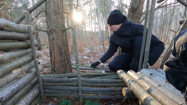 Укрытие для зимнего выживания  Бушкрафт, ЖИЗНЬ ВНЕ СЕТИ