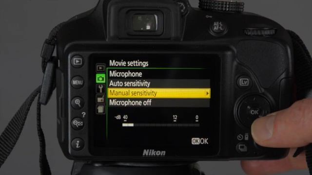 Nikon D3400 microphone settings  How to record good sound with your Nikon D3400  - Youtube