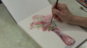 Draw a bouquet of flowers