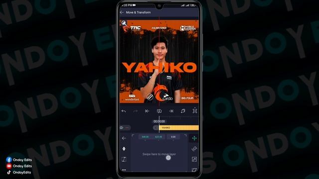 Tutorial on how to edit TNC Pro Team avatar using AlightMotion