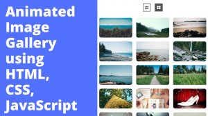 Создайте макет галереи анимированных изображений с использованием HTML, CSS и JavaScript