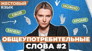 ЖЕСТОВЫЙ ЯЗЫК |Общеупотребительные слова