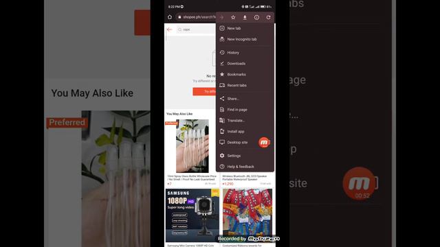 easy way how to search vape product on shopee using android phone