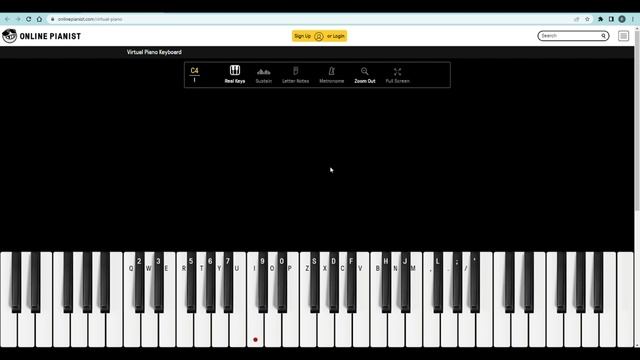 playing the rickroll on a virtual piano смотреть онлайн