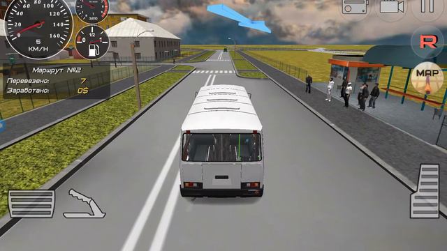 как играть в симулятор автобуса 3д?