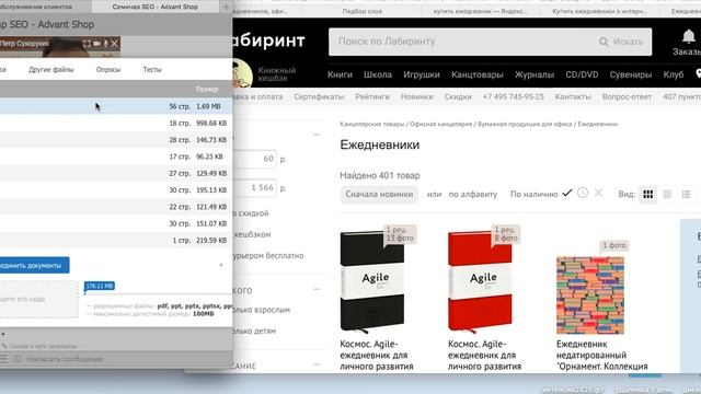 Вебинар «Секреты продающего интернет-магазина + 10 советов по seo-продвижению»