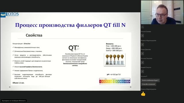 Деформационно-отечный морфотип старения: возможности проведения КП филлерами QT Fill N