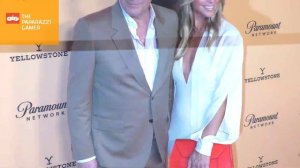 Kevin Costner and Christine Baumgartner at the Yellowstone Season 2 Premiere