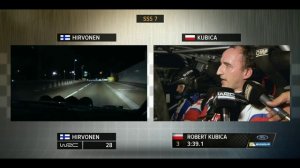 Interview with KUBICA after SS7 - Rallye de France 2014