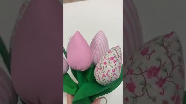 Текстильные тюльпаны