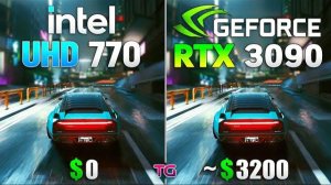 Intel UHD 770 vs RTX 3090 - How Big is the Difference?