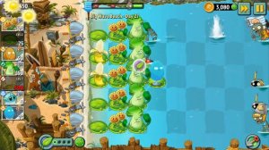 Прохождение Растения против зомби 2, Пляж большой волны, 27-й день