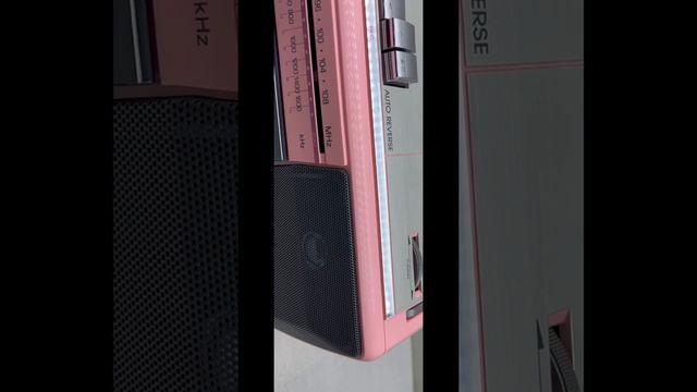 Vintage RARE PINK SONY CFS-210 Boombox Radio Cassette Ghetto Blaster