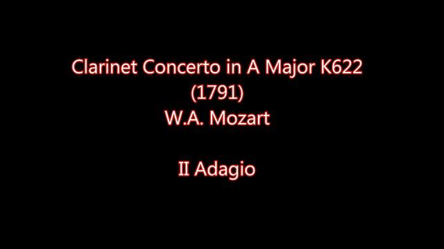 【DTM】 Mozart Clarinet Concerto in A Major K622-2 Adagio смотреть онлайн