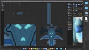 Minecraft 3D Modeling | "Ice Sword" | Voxel Art |  Cubik Studio (time-lapse)