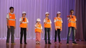 Выступление детской железнодорожной агитбригады «Апельсин»