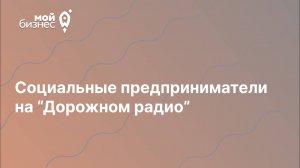 Социальные предприниматели на "Дорожном радио" - Мария Клевенская, директор сети частных детсадов